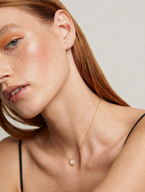 70CM COLAR MADRE PÉROLA OVAL